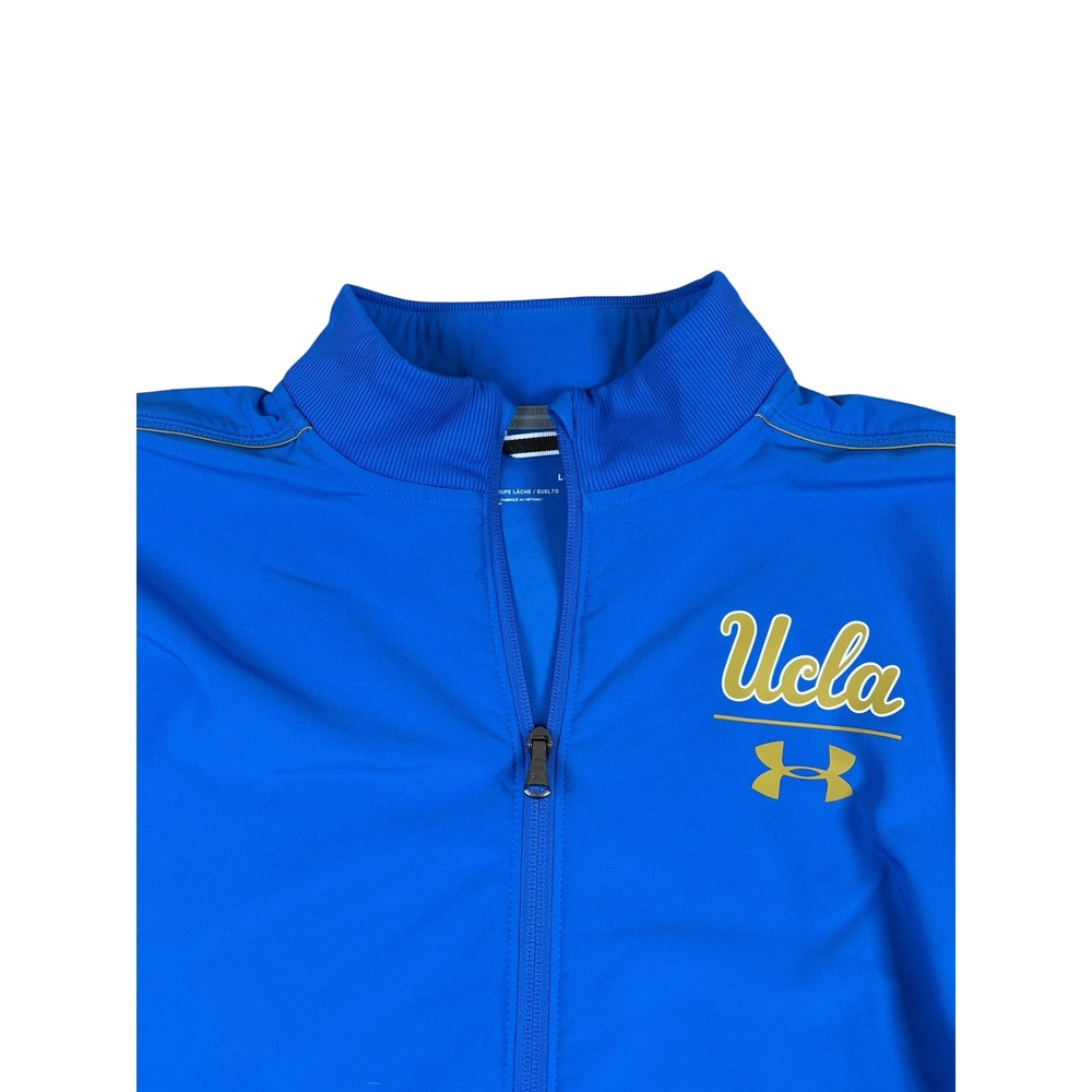 Under Armour UCLA Bruins Mens Large Blue Quarter Zip Pullover Training Jacket